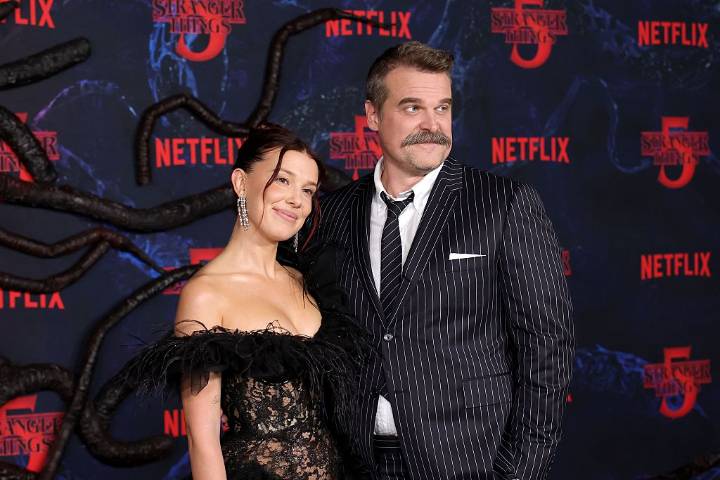 Millie Bobby Brown says she and David Harbour have a great relationship amid bullying rumors