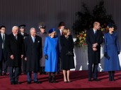 King and Queen greet German president at start of historic state visit