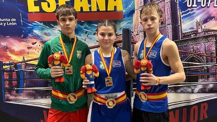 Tres púgiles jiennenses del Sugar Ray se coronan campeones de España en Palencia