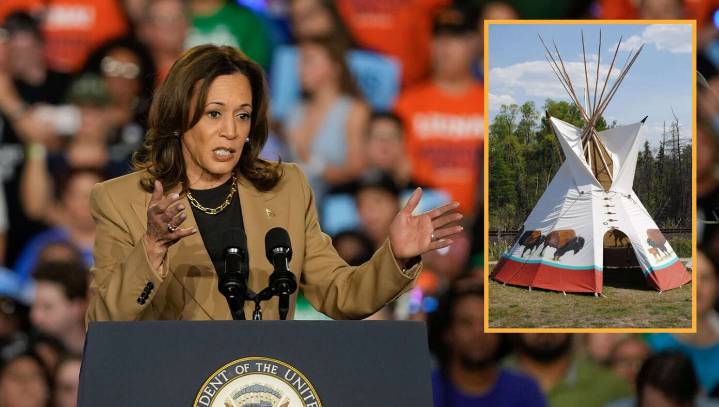 Kamala Courts Indigenous Voters By Telling Crowd She Grew Up In A Middle