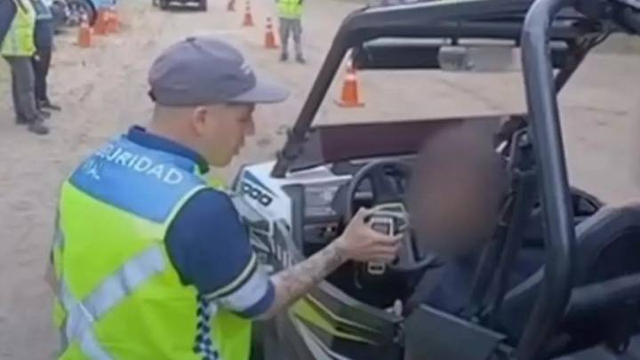 Pinamar: un hombre manejaba un cuatriciclo borracho y a un automovilista le dio 2,21 en el test