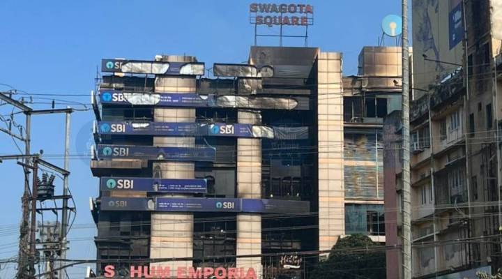 36 hours on, GS Road building still burns as officials flag safety lapses