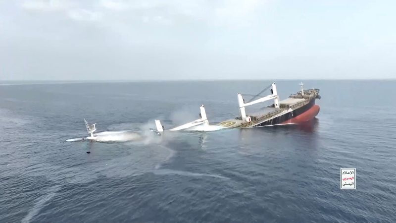 Houthis release crew of Greek-operated cargo ship struck in Red Sea