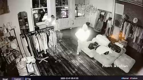 Surveillance video shows brazen heist at high-end boutique in SoHo, Manhattan