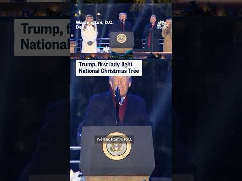 Trump, first lady light National Christmas Tree