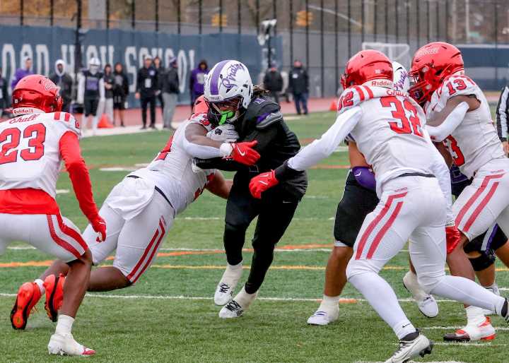 Staten Island HS football: Tottenville again fights the good fight, but PSAL 4A title bid falls short vs. EHall (photos)