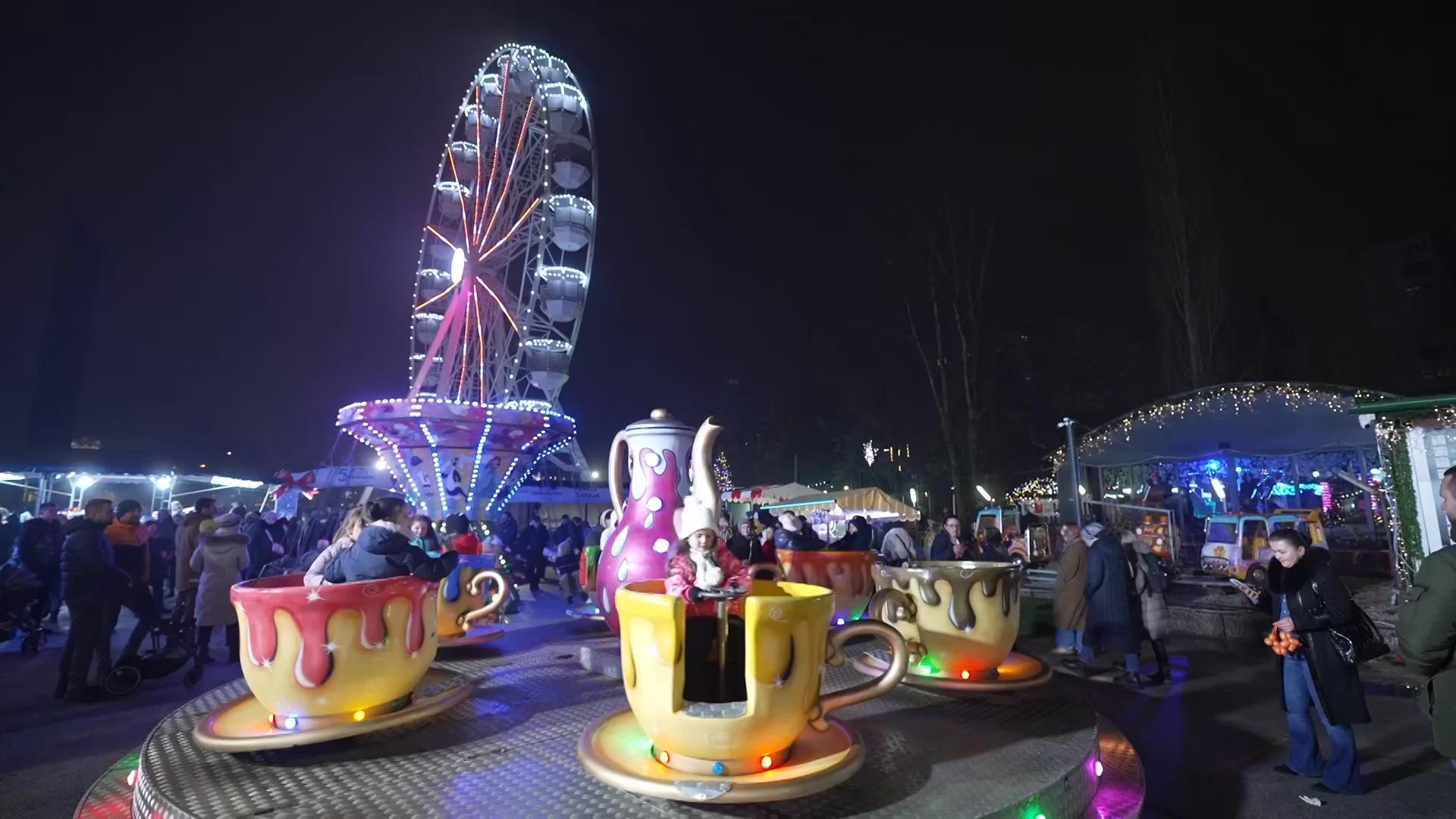 Sarajevo residents celebrate the start of the Christmas season