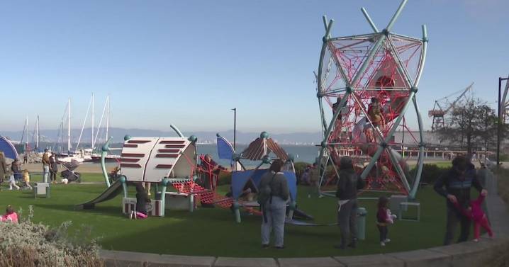 Long-awaited playgrounds open at San Francisco's Crane Cove Park after years of delays, scandal