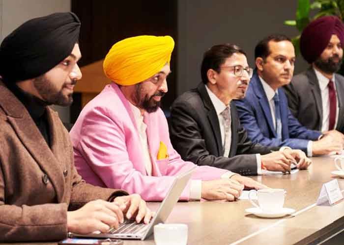 Punjab CM Bhagwant Mann Holds Parley With South Korean Business Giants