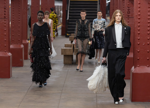Chanel's new showman stages an ode to NYC with star-packed runway show on a real subway platform