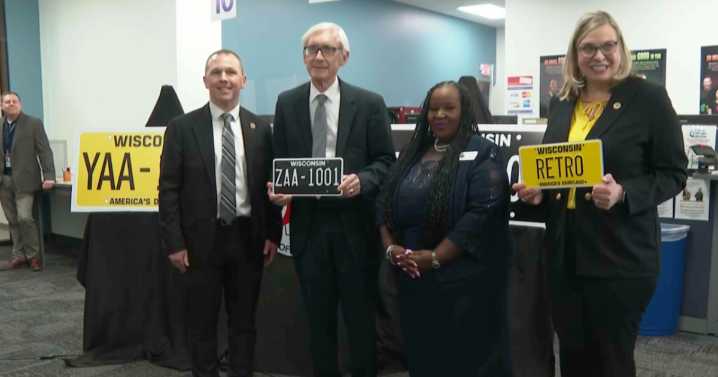 Wisconsin brings back retro yellow license plates alongside new blackout design