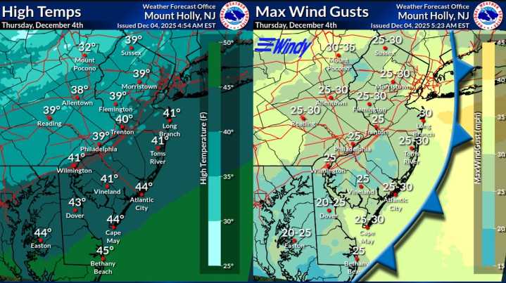 Dangerous cold blast today could break records. Light snow in N.J forecast Friday.