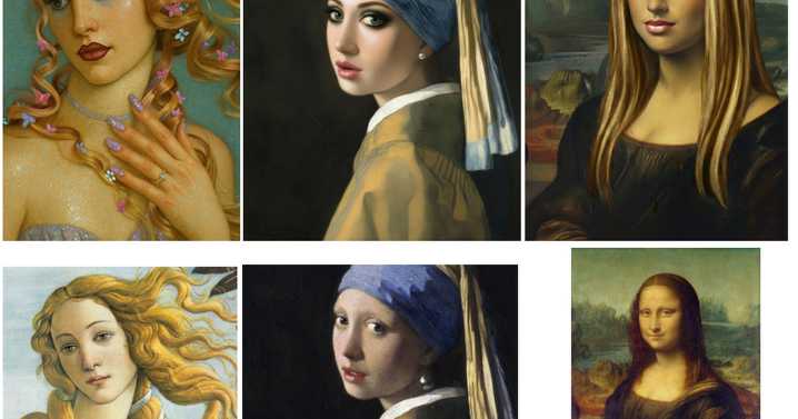 Iconic paintings given modern makeovers