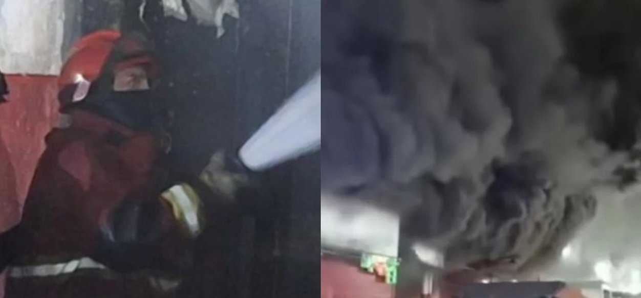 Incendio afectó dos establecimientos mixtos en Caracas