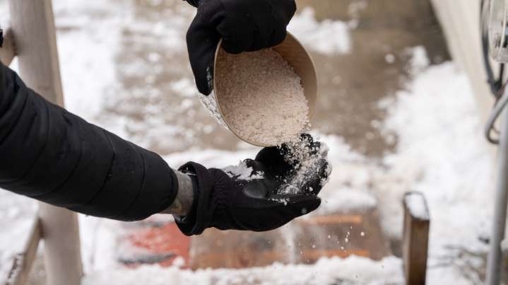 Why You May Want To Reconsider Using De-Icing Salt On Your Deck