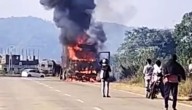 Fire Engulfs Truck On NH 143 In Sundargarh; Probe Launched