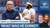 Why Jason Kidd Played Anthony Davis into the 4th in the Dallas Mavericks Blowout Loss to OKC