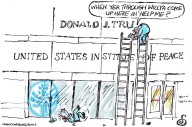 Cartoonist’s take: Trump renames Institute of Peace
