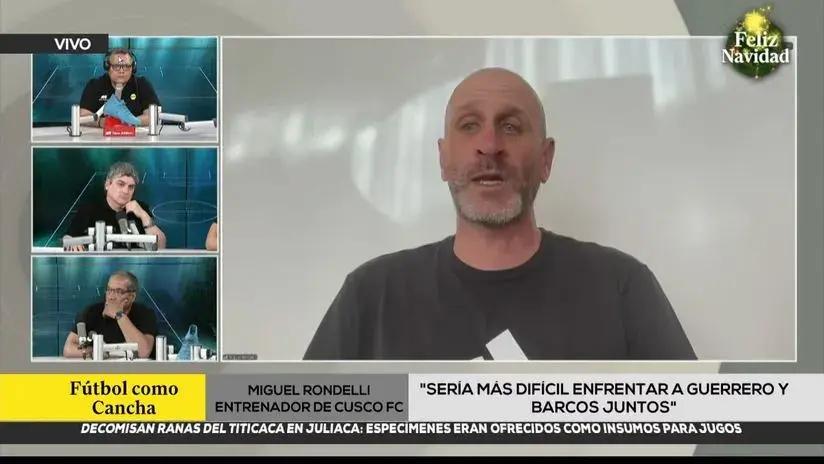 Miguel Rondelli, entrenador de Cusco FC, da detalles de la conformación de su equipo para la próxima temporada