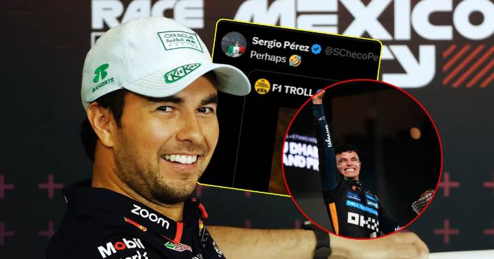 ¿Se burló de ellos? Así reaccionó Checo Pérez a la derrota de Red Bull en la F1