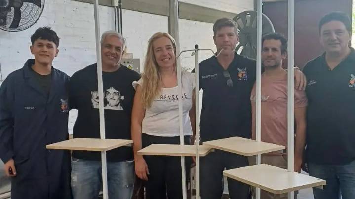 Estudiantes del CET 13 dejan su huella en la internación del hospital de Choele Choel