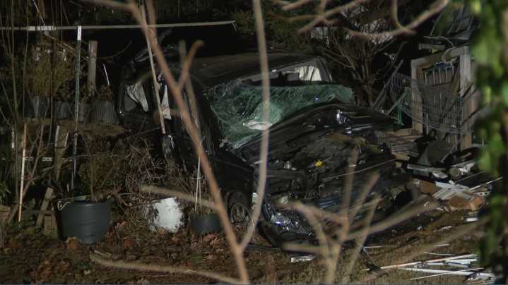 Car plows into home in Stone Mountain, injuring driver, passenger, police say