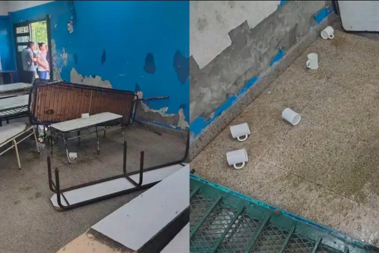 La mamá de una alumna arrojó agua hirviendo a docentes y destrozó el comedor de una escuela