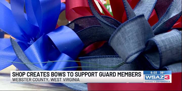 Shop creates bows and ribbons to honor W. Va. national guard members