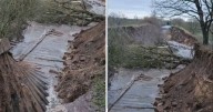 Update on devastated stretch of canal after it collapsed in flooding
