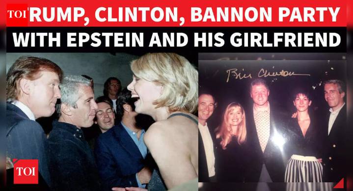 ON CAM: Trump, Bill Clinton, Steve Bannon Party With Epstein, GF Maxwell