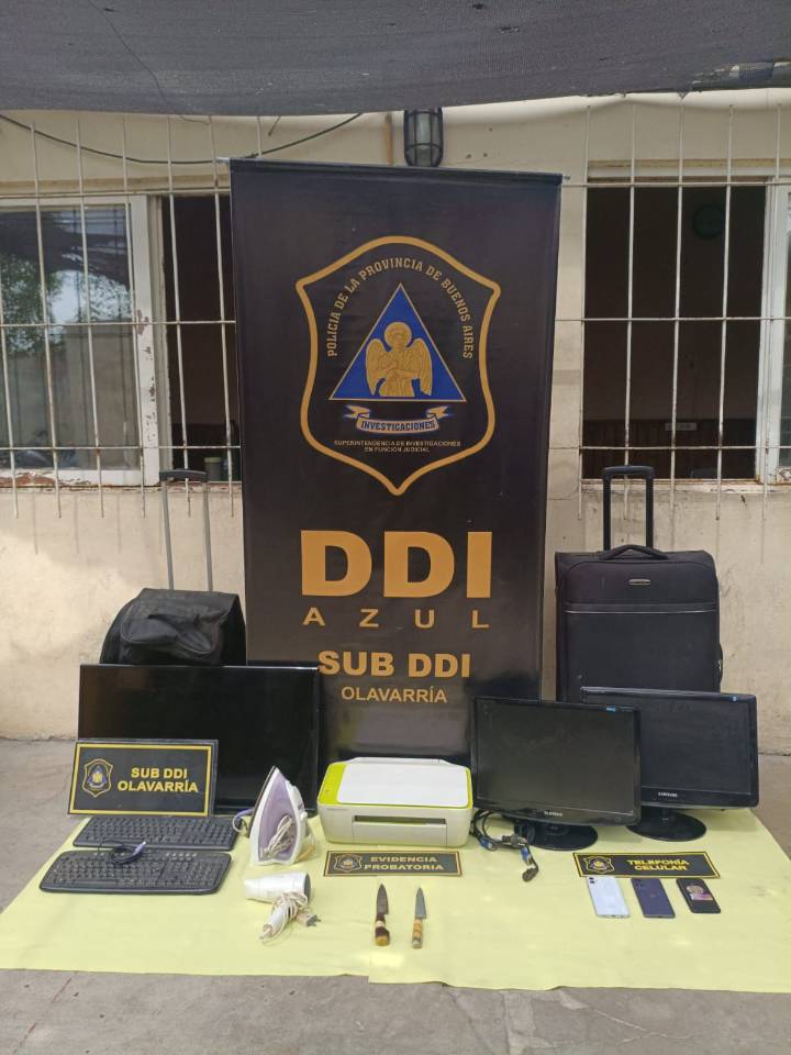 Recuperan elementos robados en un allanamiento