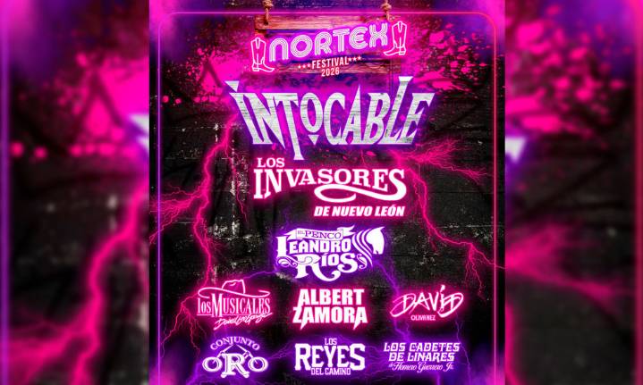 Intocable e Invasores lideran el Nortex 2026
