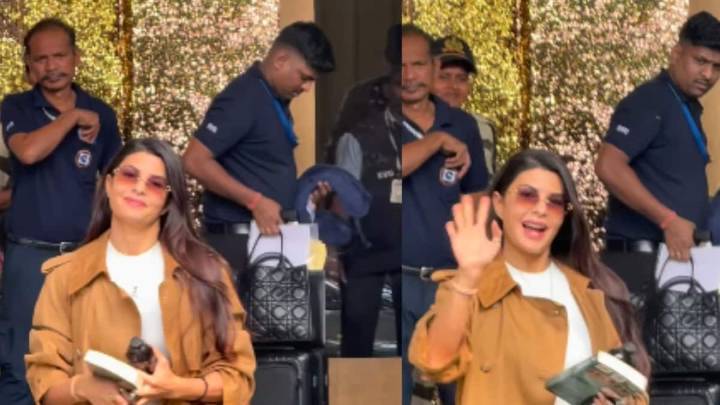 Jacqueline Fernandez Is Slaying Winter Airport Look In Long Trench Coat