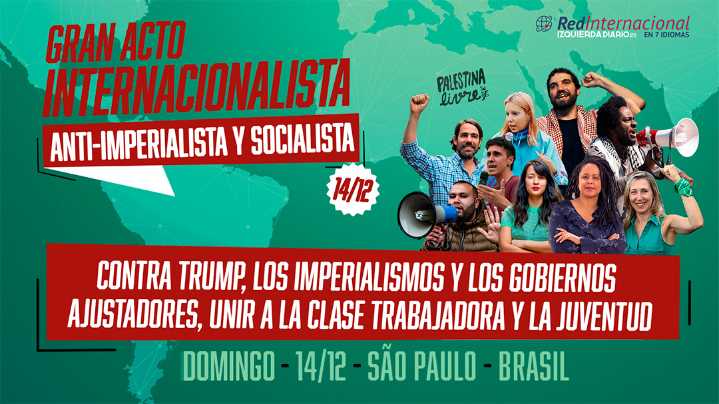 Acto internacionalista, antiimperialista y socialista desde Sao Paulo