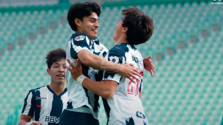Rayados Sub-19 vence 2-0 a Santos en la Final de Ida del Apertura 2025
