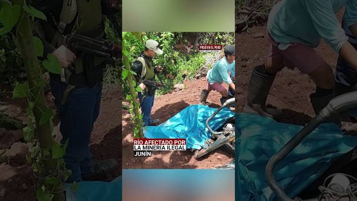 Junín: Destruyen maquinaria de minería ilegal en río Autiki el mismo día que Congreso amplía Reinfo (VIDEO)