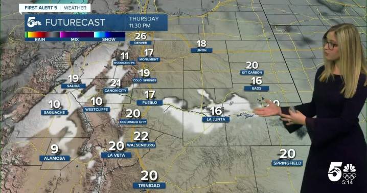 Freezing fog along the Arkansas River tonight; warmer temperatures on Friday
