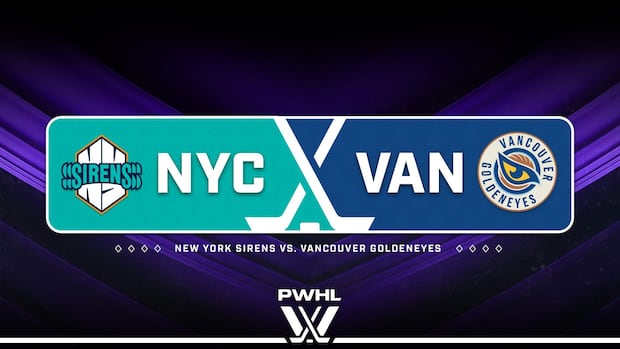 Watch the PWHL: New York Sirens vs. Vancouver Goldeneyes