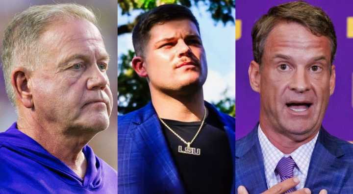 Brian Kelly’s Son Enjoys Lane Kiffin’s Suffering As LSU Athlete Ditches The Team