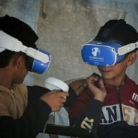 VR headsets take war-scarred children to world away from Gaza