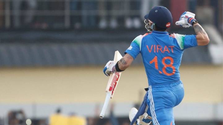 'Jump For Joy'! Virat Kohli Celebrates 53rd ODI Ton After Raipur Masterclass Against South Africa
