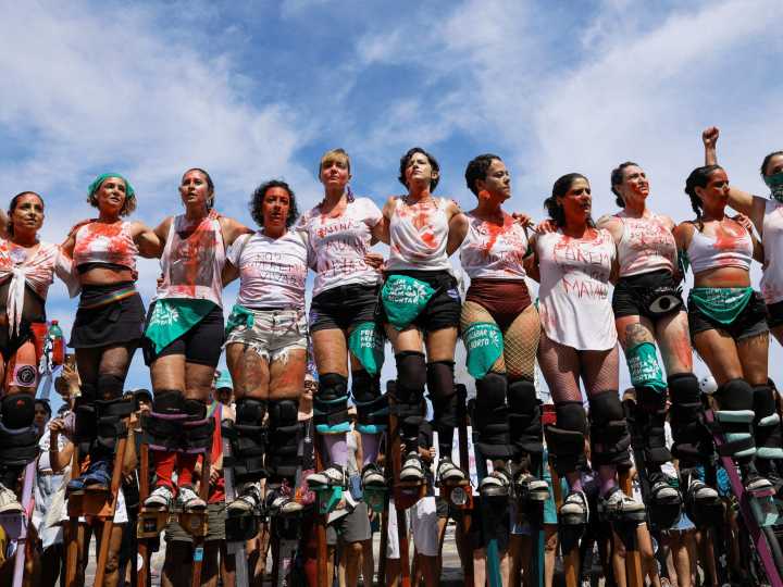 ‘Stop killing us’: Huge crowds rally in Brazil, decrying rise in femicide