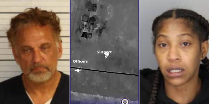 Police drone helps arrest 3 after business break