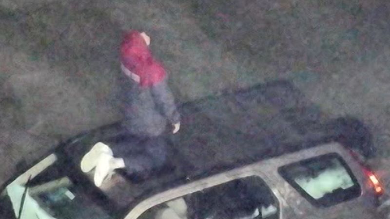 Drone drops life vest to man stranded in floodwaters