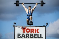 Landmark York Barbell weightlifter statue could soon be spinning again