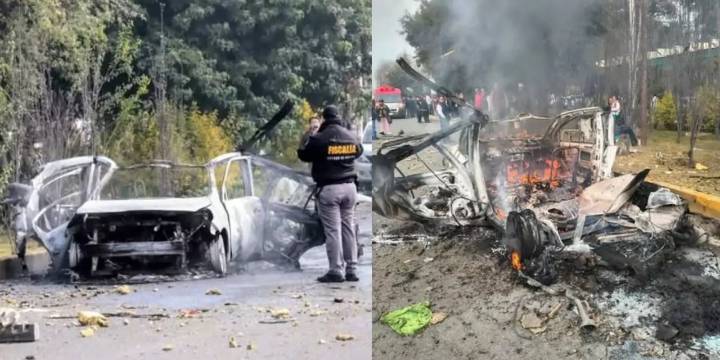 Explosión de taxi con pirotecnia deja tres heridos en la México