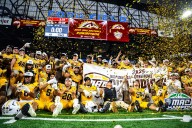 MAC champs! Grit, ground game and defense send WMU to first MAC title since 2016