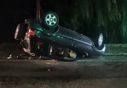 Accidente vial en la ruta provincial 18: un hombre resultó herido tras volcar su vehículo