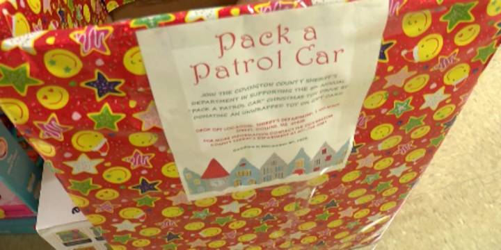 Covington County Sheriff’s Department’s ‘Pack a Patrol Car’ holiday initiative collecting toys, clothing for kids in need