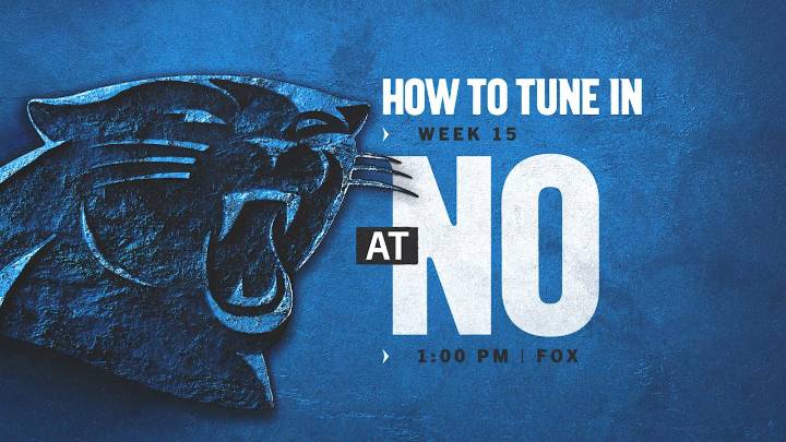How to watch, listen and follow: Carolina at New Orleans Saints in Week 15